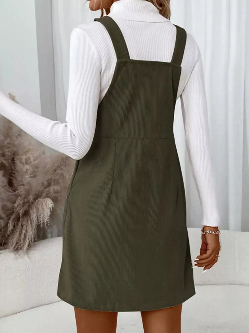Structured Corduroy Jumpsuit