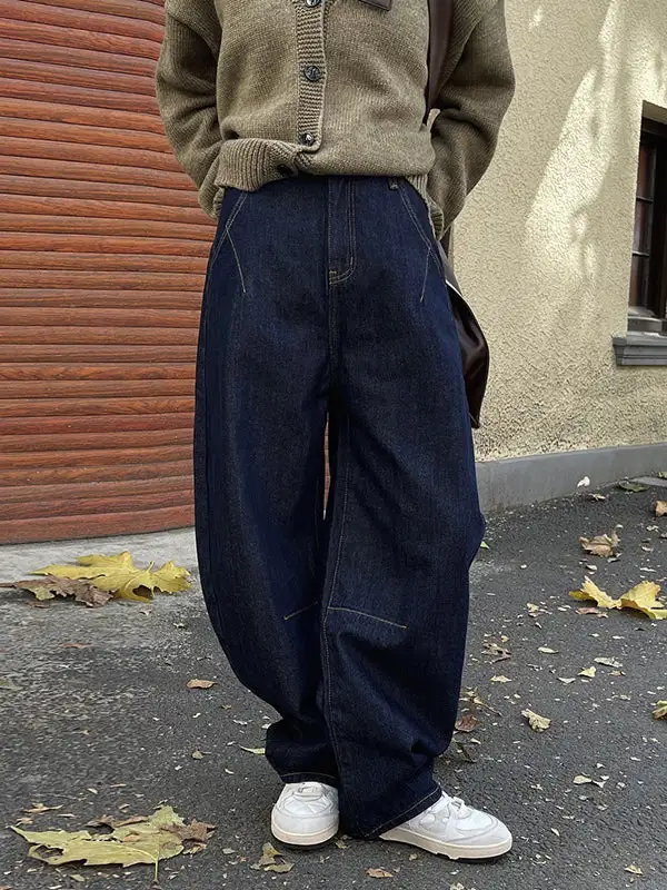 Minimal Relaxed Fit Wide Leg Jeans