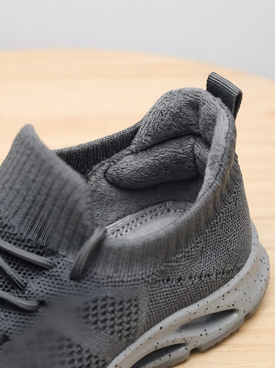 Men's Knit Speckled Sole Casual Sport Mesh Athletic Sneakers