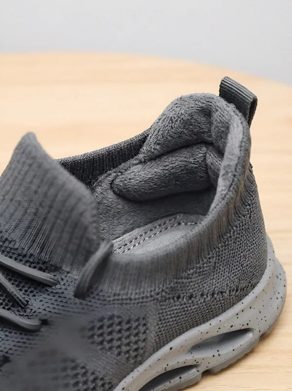 Men's Knit Speckled Sole Casual Sport Mesh Athletic Sneakers