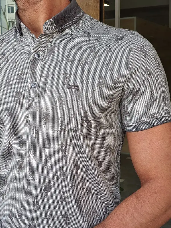 Minimal Slim Fit Cotton Polo Shirt