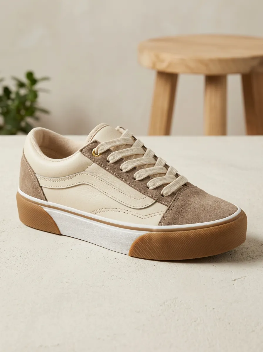 Lace-Up Women's Low-Top Skate Sneakers