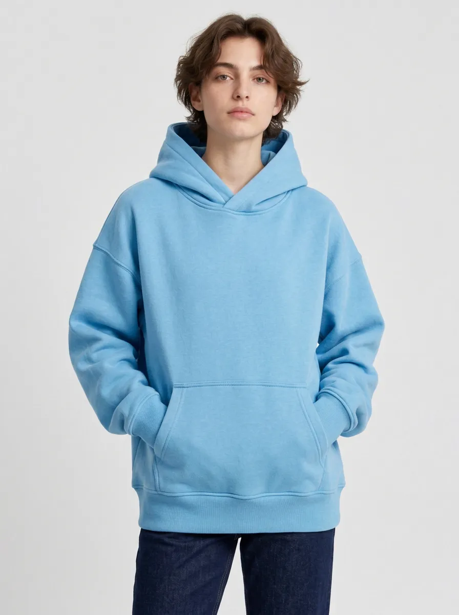 Unisex Plain Easy Motion Leisure Hoodie