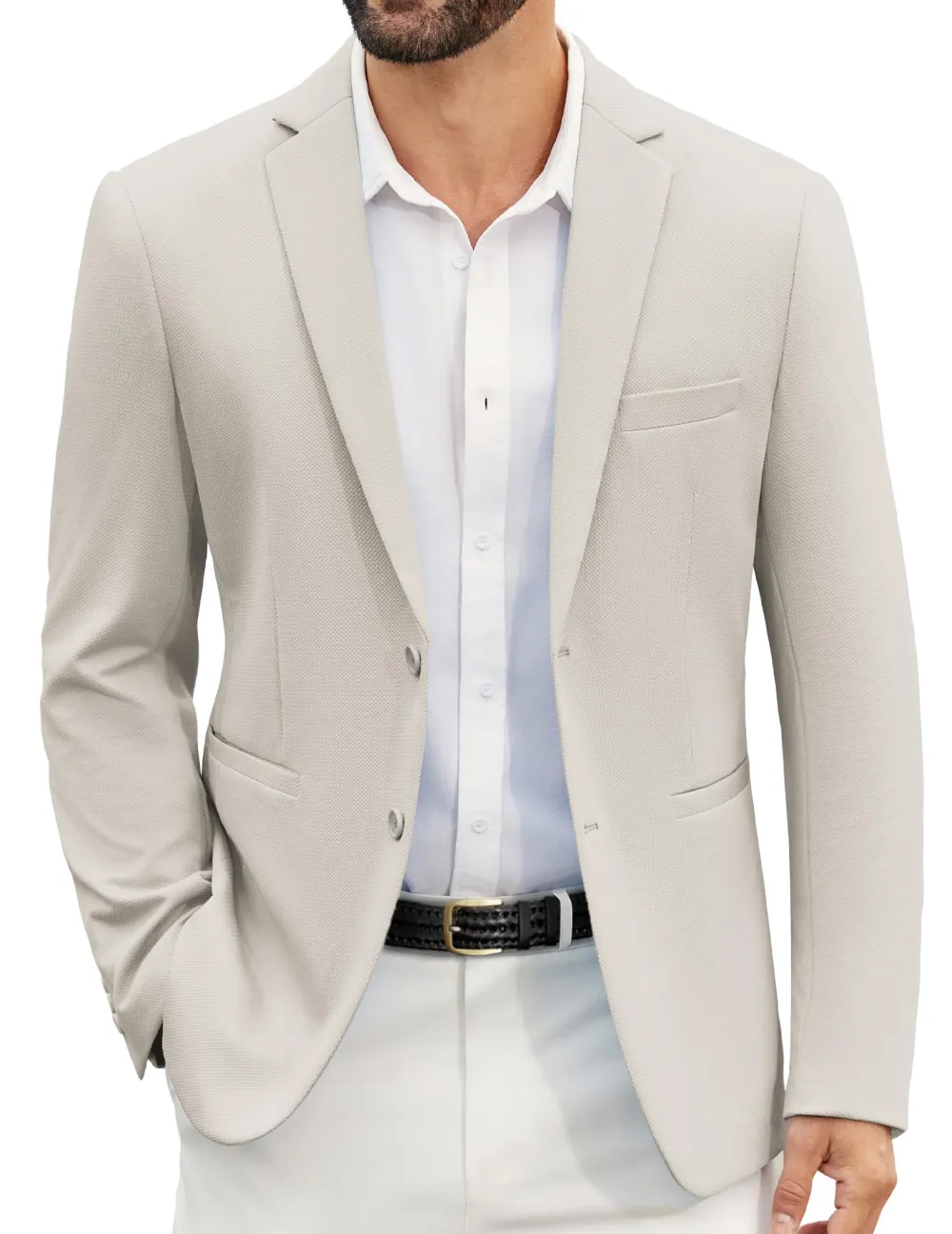 Casual Two-Button Suit Jacket