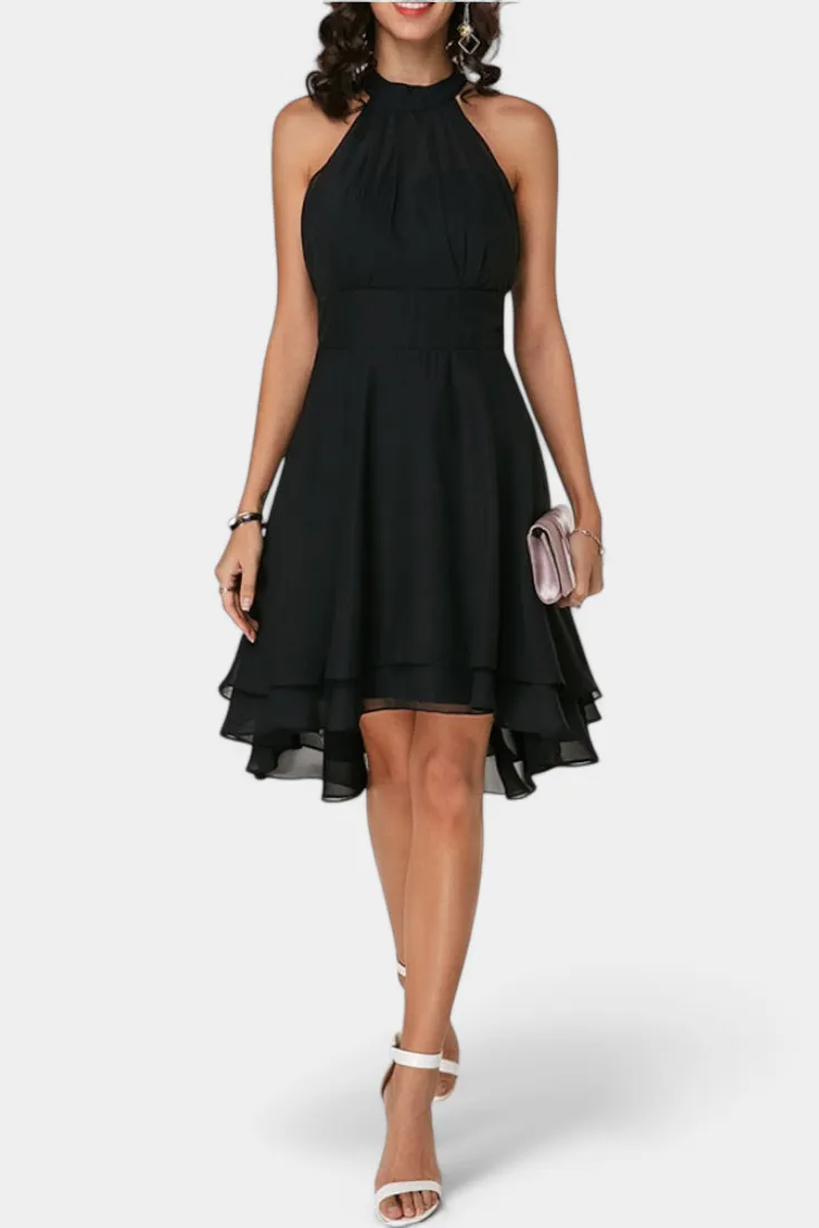 Chiffon Ruffled Casual Dress