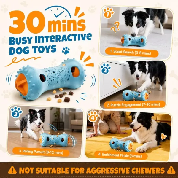 Interactive Dog Puzzle Feeder Toy – Adjustable Food Dispenser Suitable for Pet Mental Stimulation