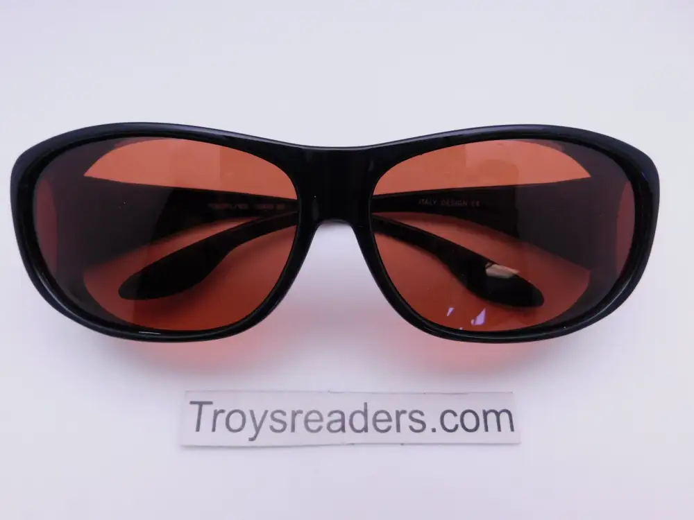 Amber Lens 63mm Polarized Fit-Over Sunglasses