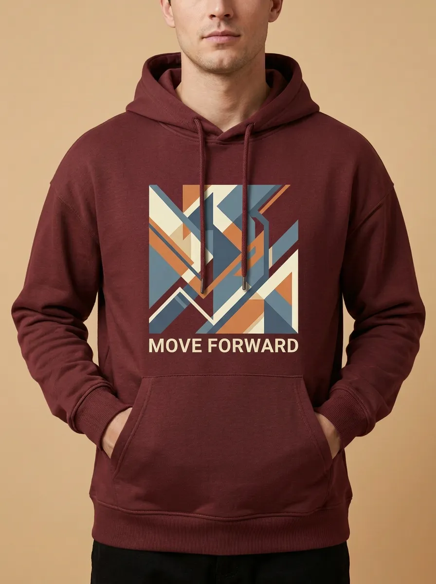 Unisex Multitone Graphic Drawstring Hoodie