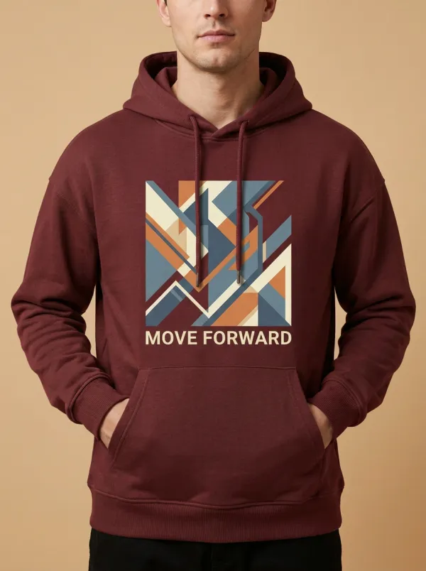Unisex Multitone Graphic Drawstring Hoodie