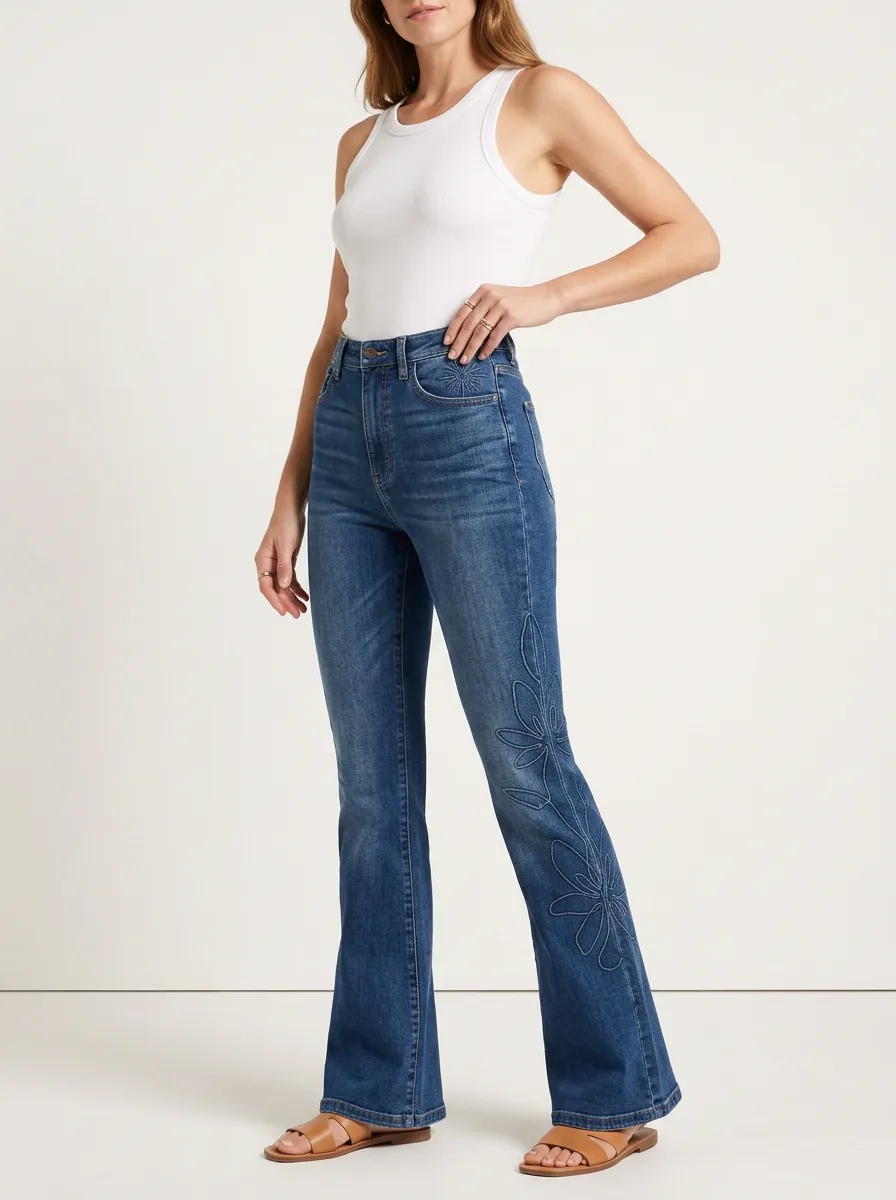 Women's High Waist Casual Denim Jeans