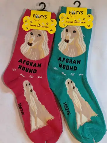 Unisex Long-Hair Dog Crew Socks