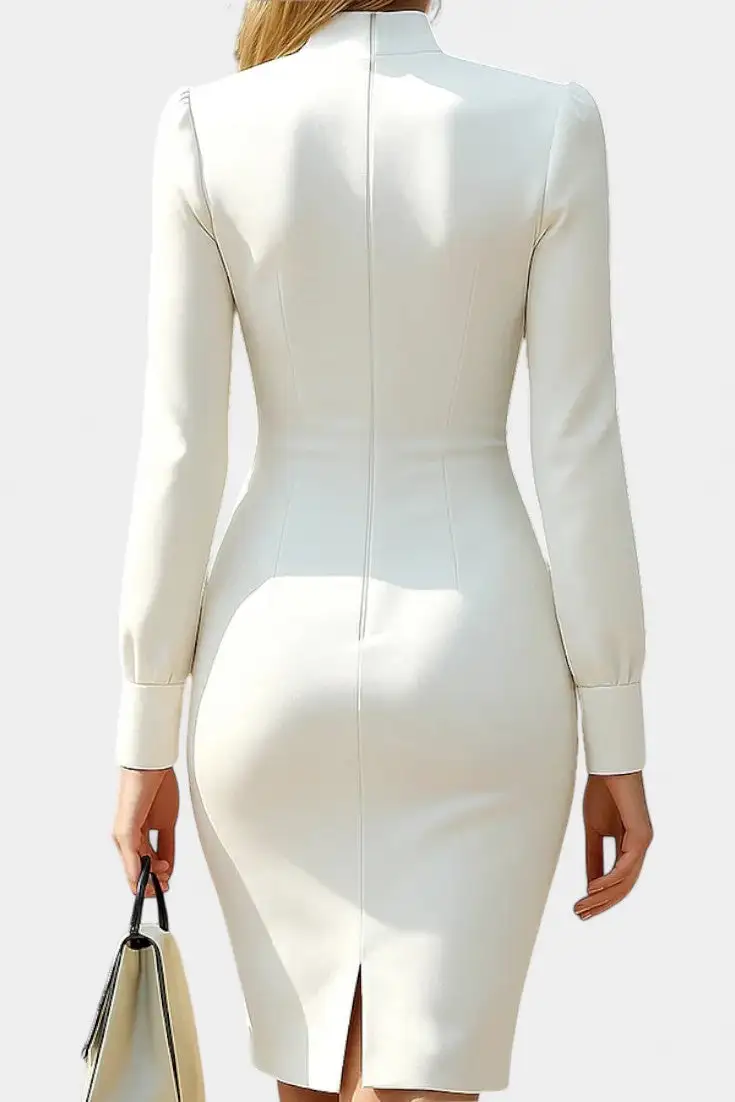 High-Neck Mini Dress