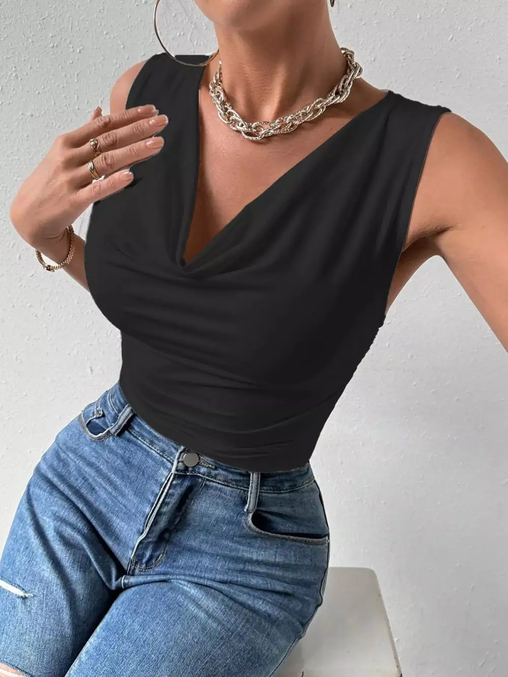 Refined Ruched Tank Top