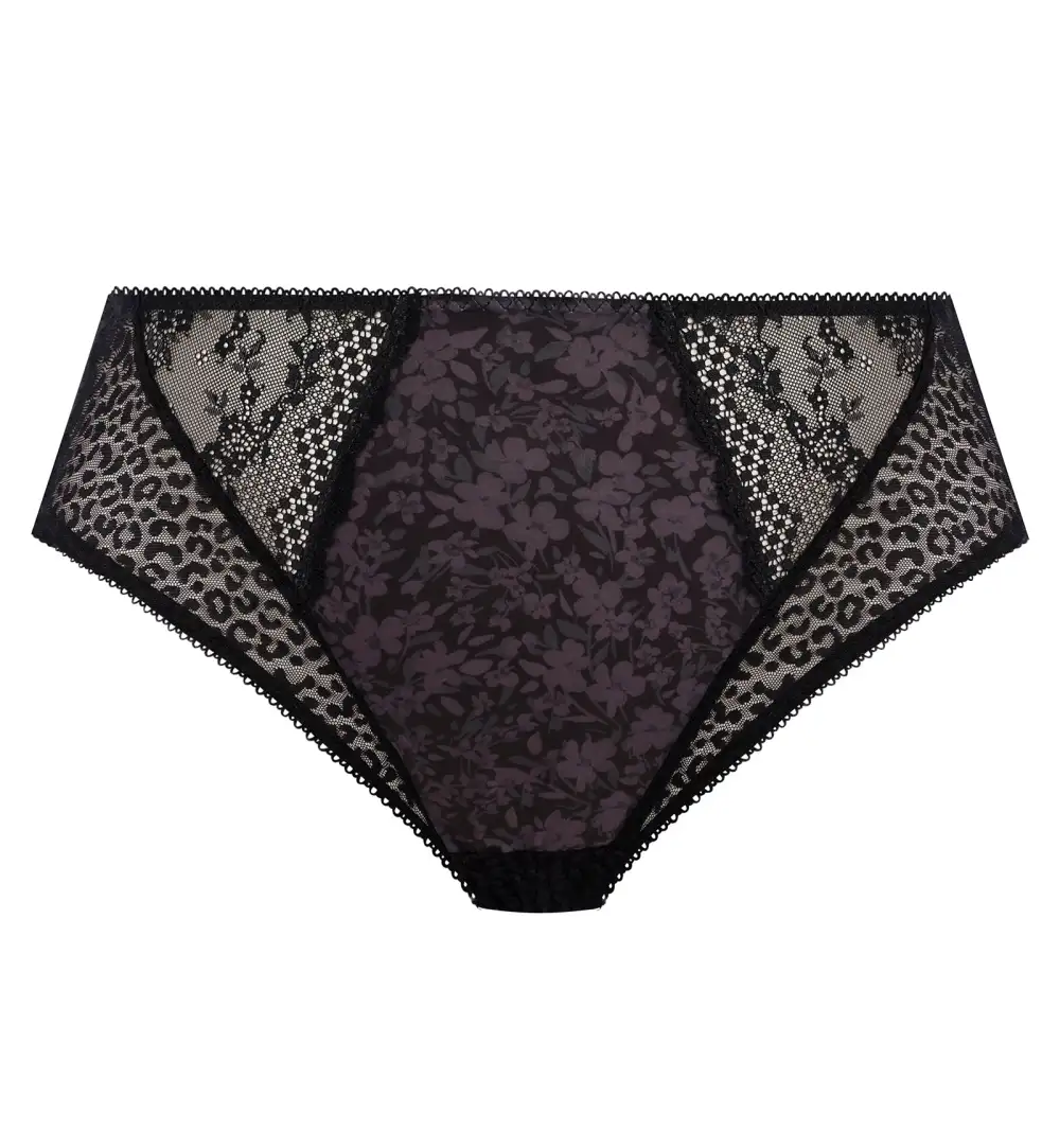 Classic High-Waist Lace Floral High-Leg Brief Panty