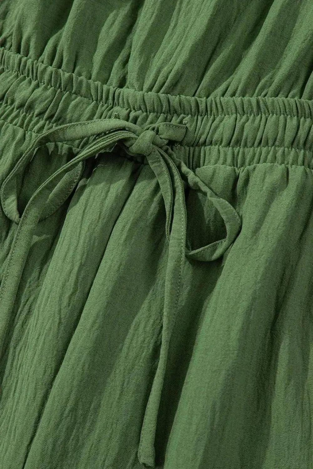 Ruffled Cap Sleeve Wide Leg Jumpsuit Accessory