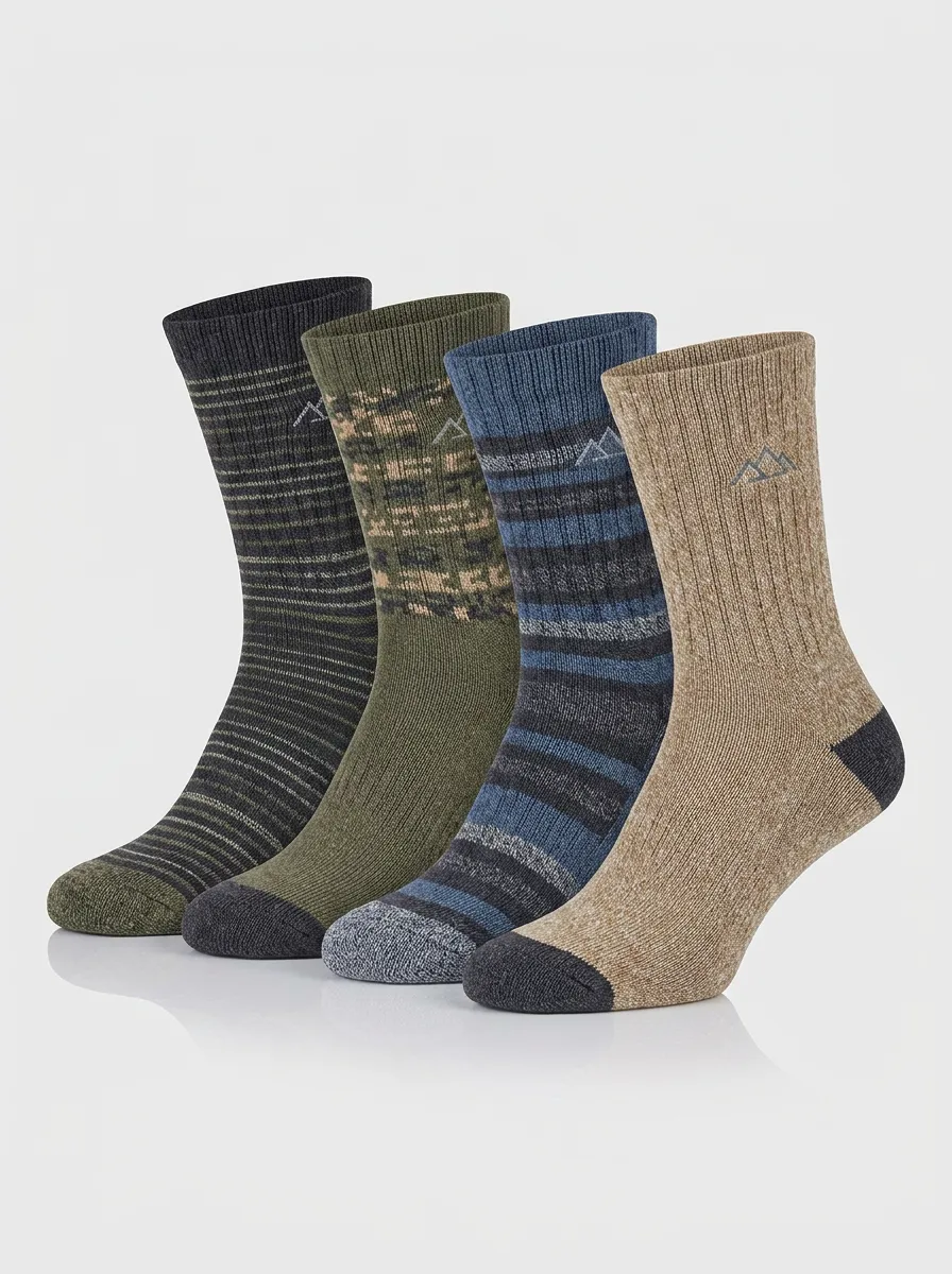 Everyday Mountain Four-Pair Crew Socks