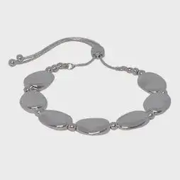 Adjustable Oval Pebble Slider Bracelet
