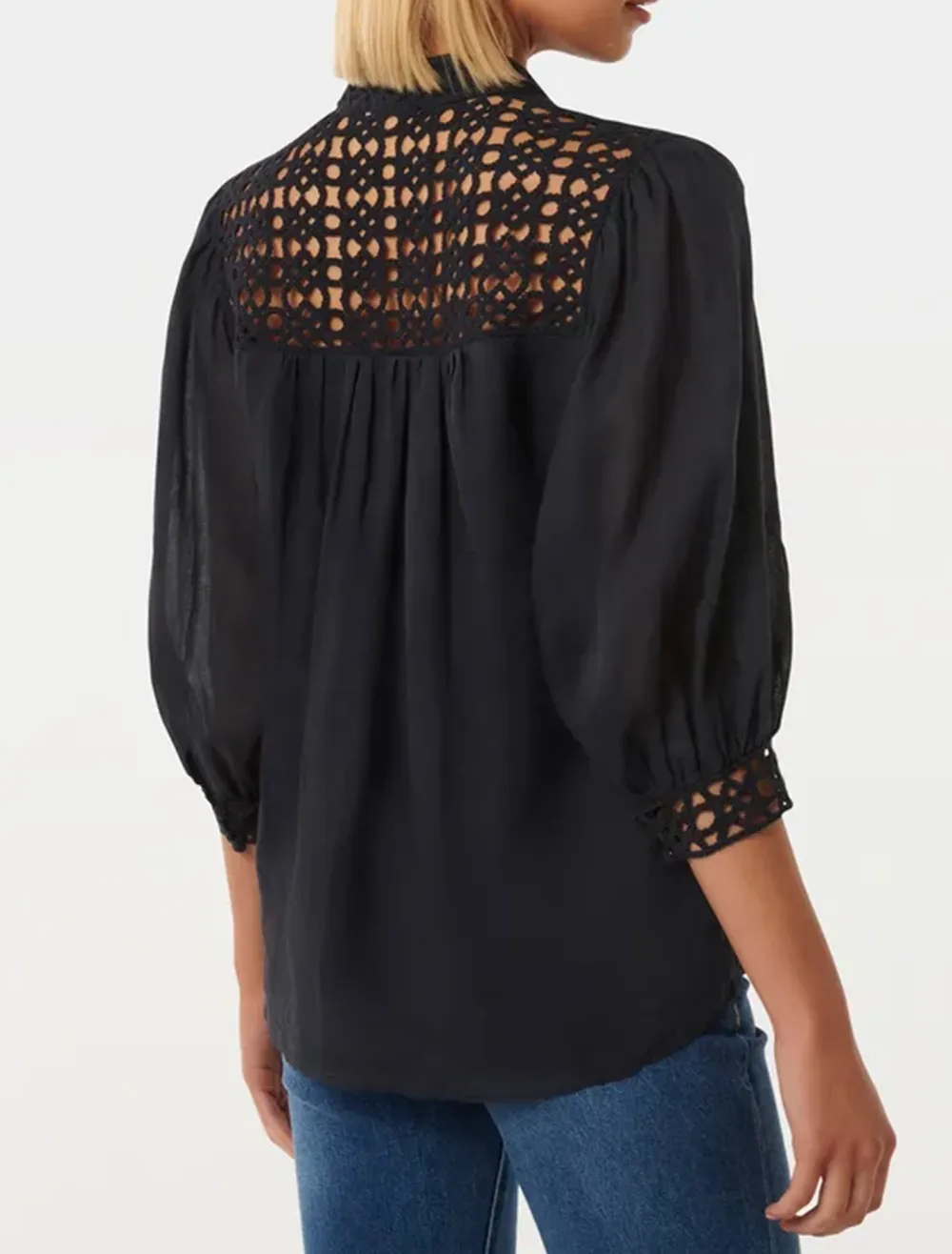 Crochet Trim Blouse