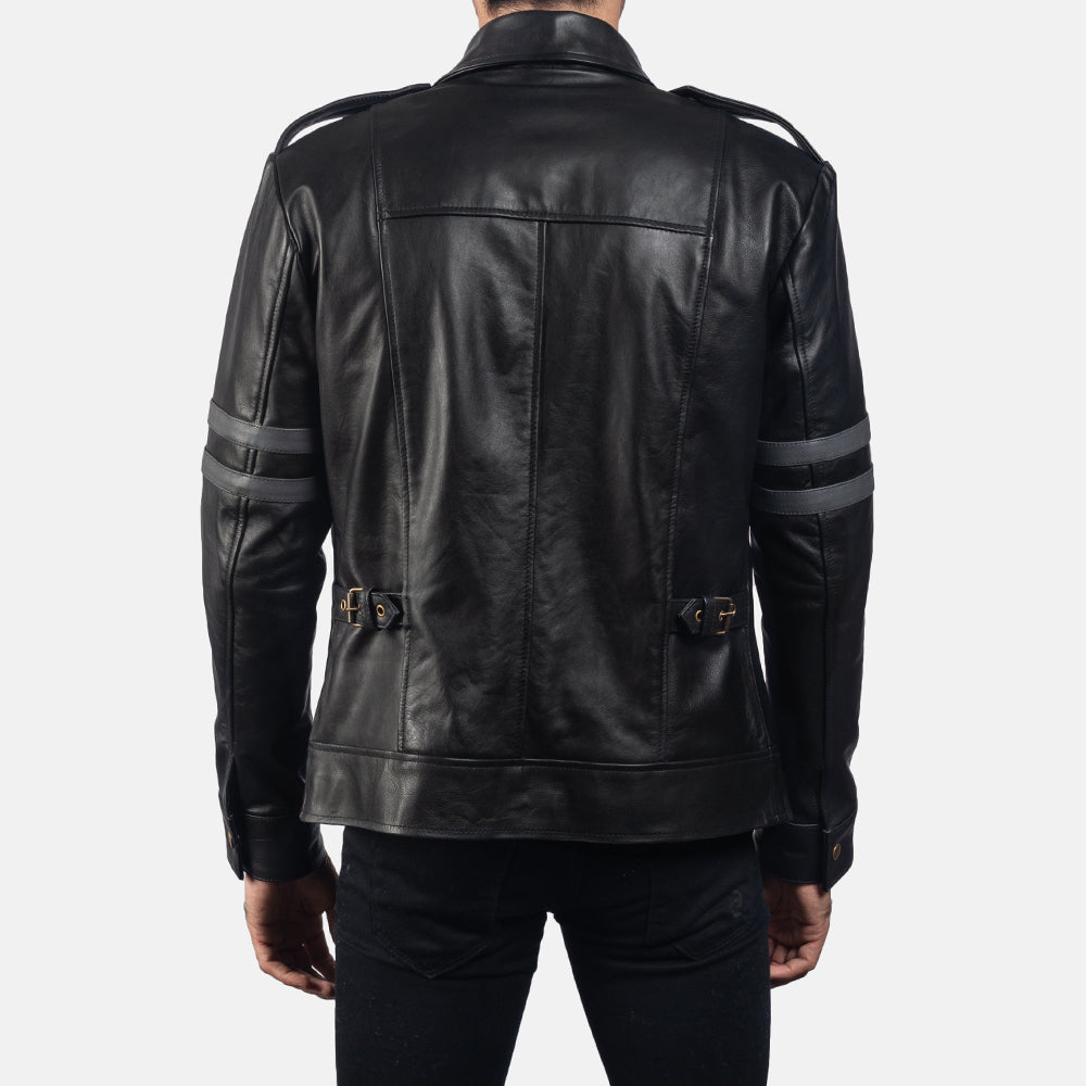 Men's Classic Outdoor Biker Leather Jacket
