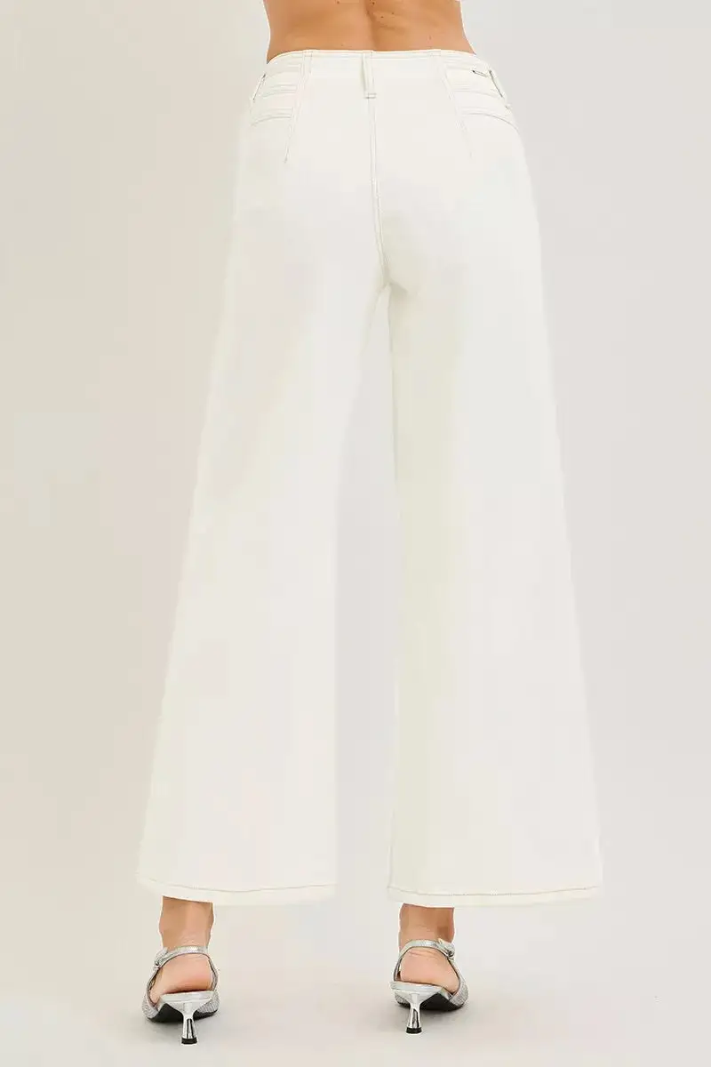 Risen High Rise Ankle Wide Pants