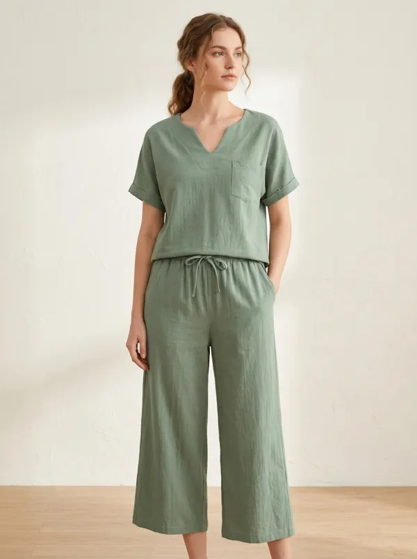 Everyday Women's V-Neck Casual Lounge Set