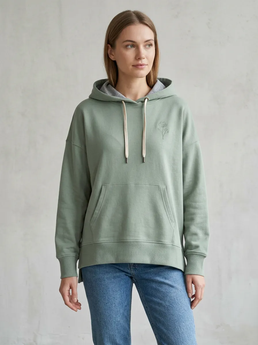 Women's Wildflower Floral Casual Hoodie