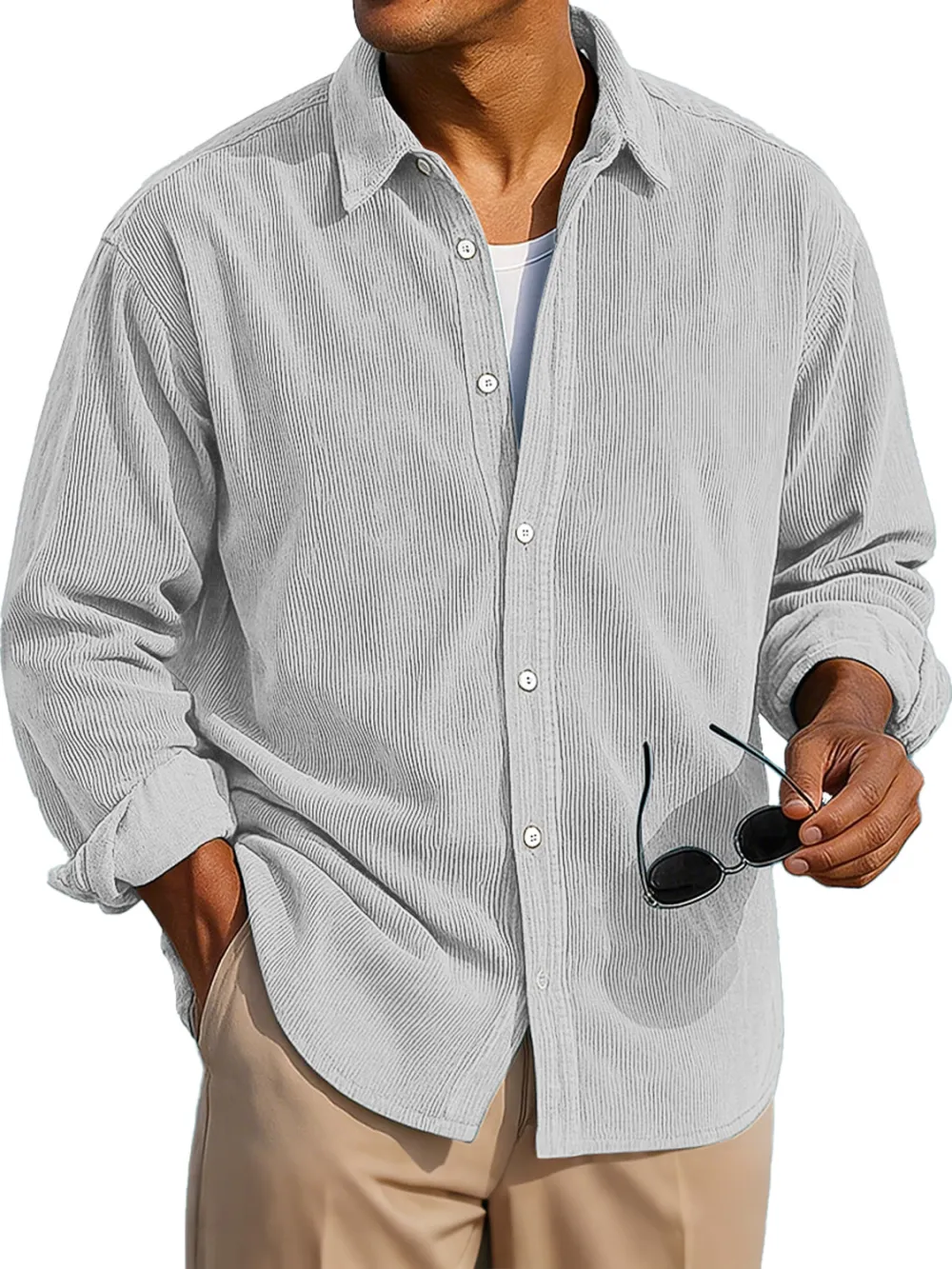 Corduroy Long Sleeve Shirt