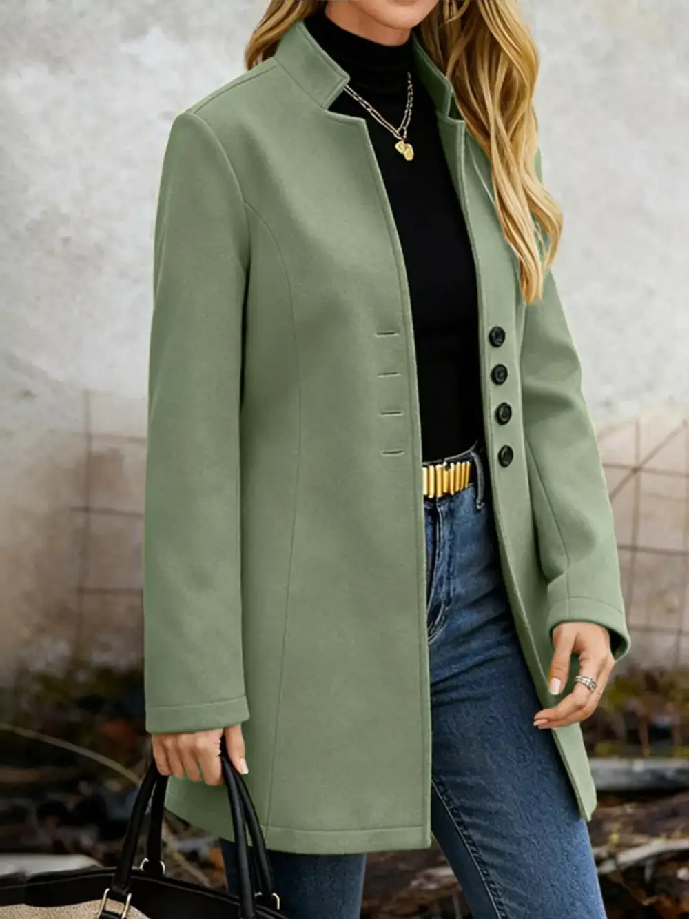 Button-down Longline Outerwear
