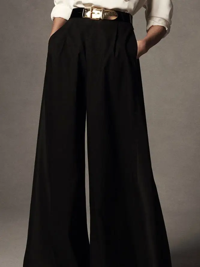 Women's Refined Fit High Waist Wide Leg Pants