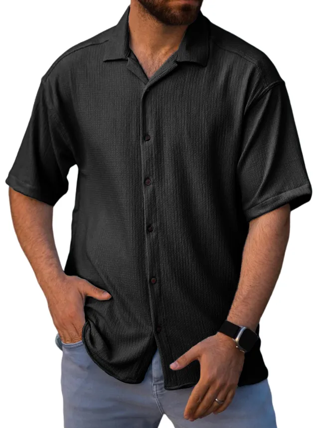 Tailored Short Sleeve Button Front Shirt