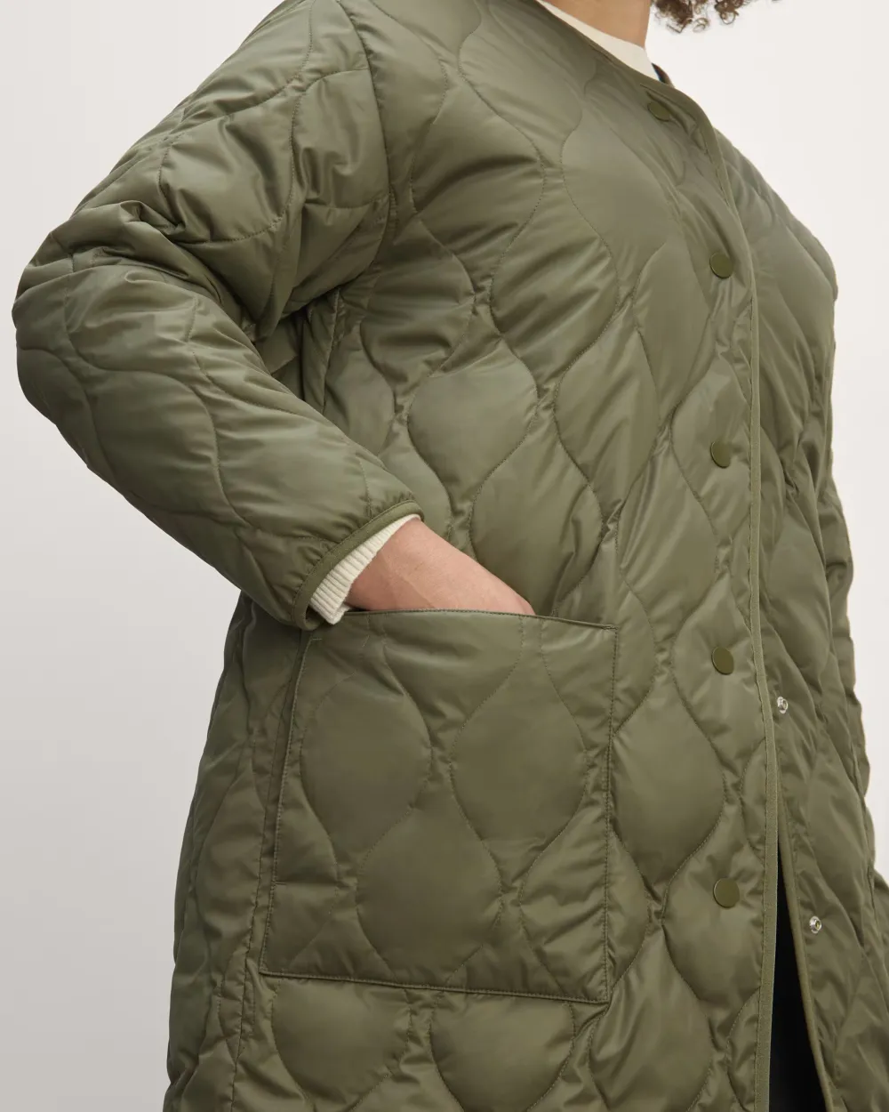 The Long Quilted Liner Coat