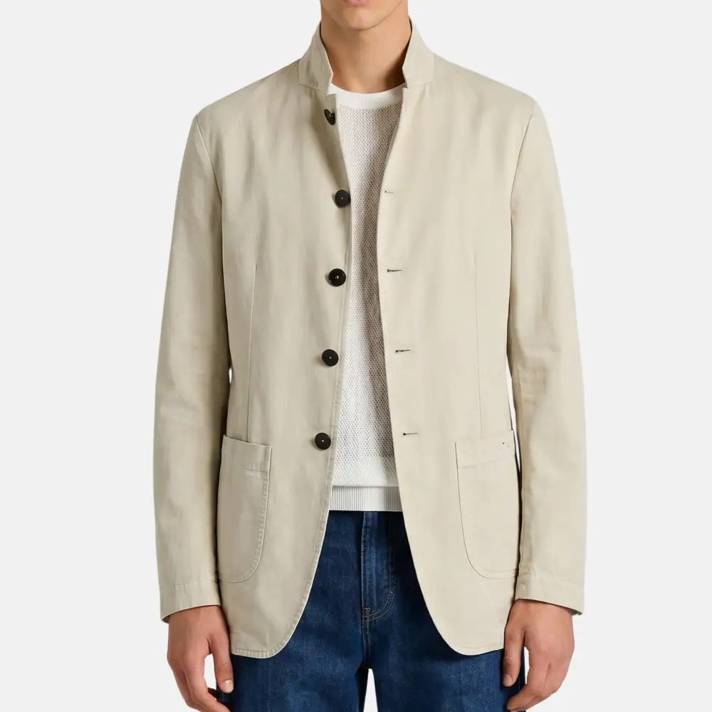 Cotton Tailored Blazer Jacket
