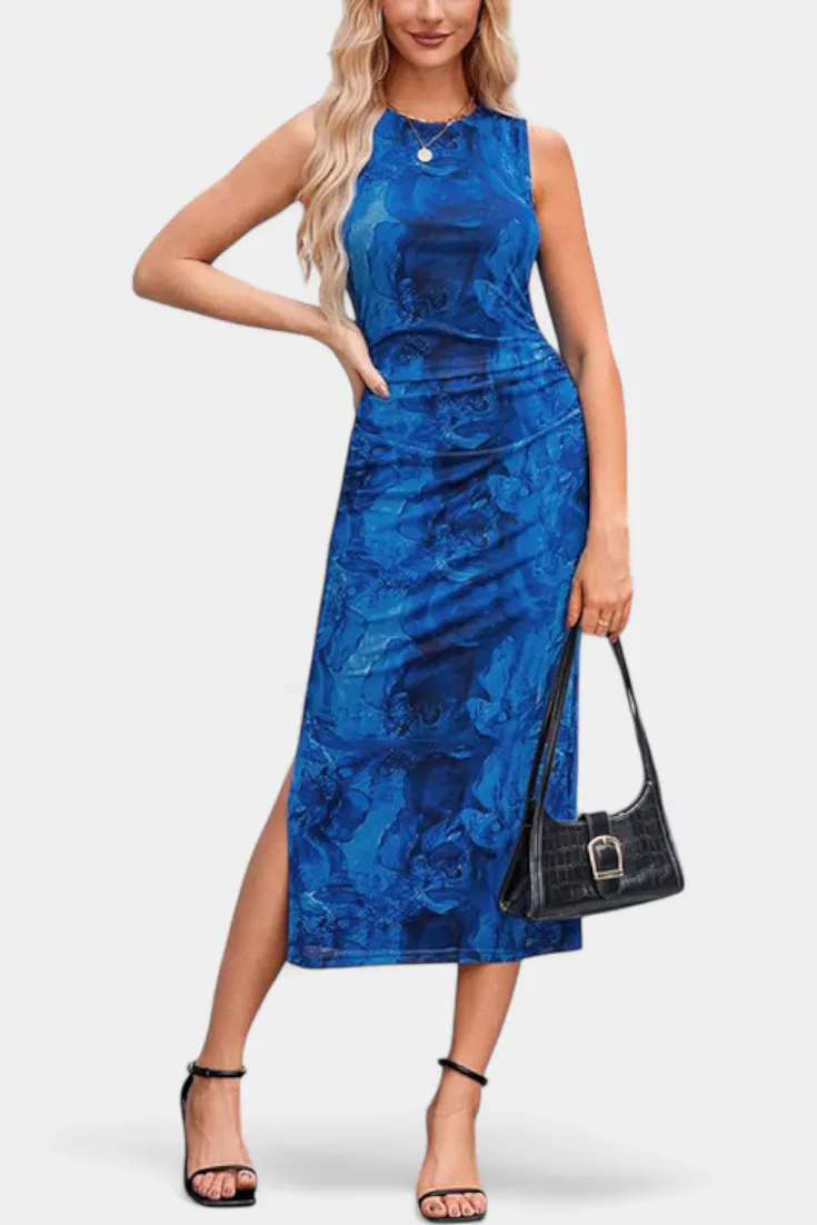 Art-Print Maxi Dress