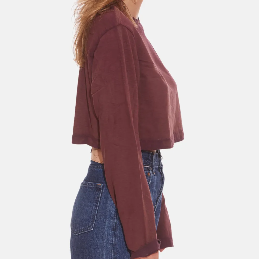 Long Sleeve Cotton Denim Long Sleeve Top