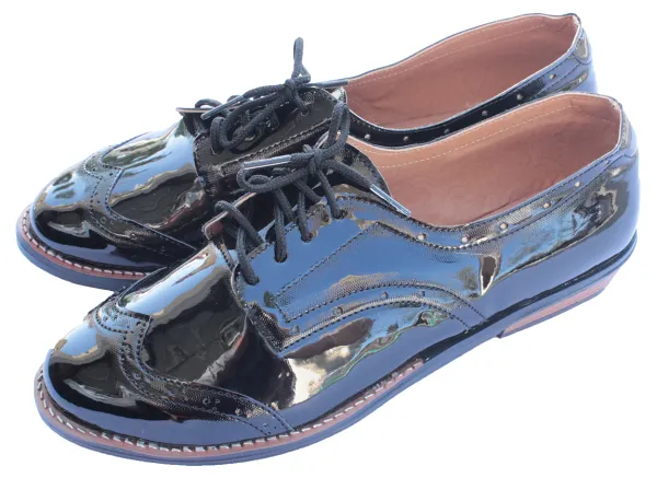 Women's Perforated Lace-Up Casual Flats