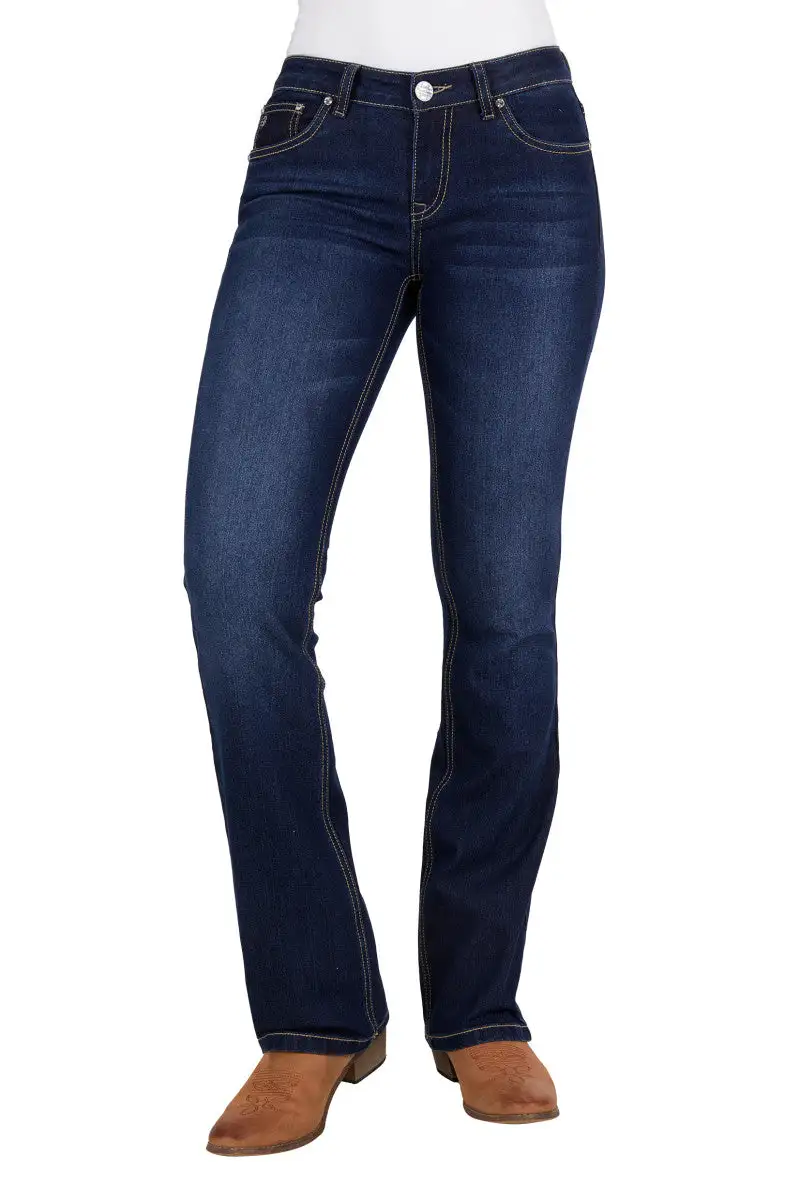 Women's Classic Textured Bootcut Jeans