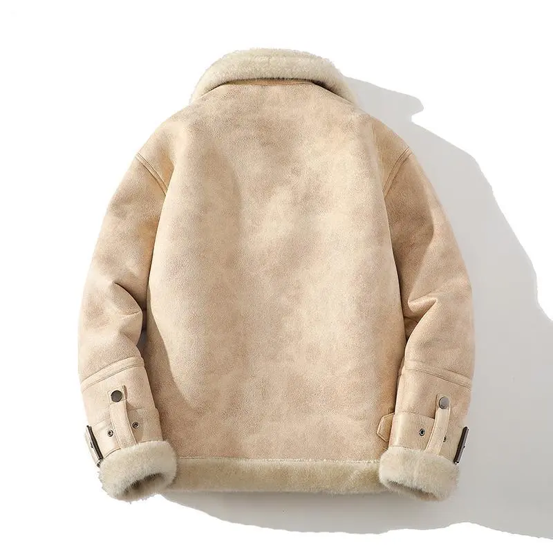 Textured Faux Leather Bomber Jacket