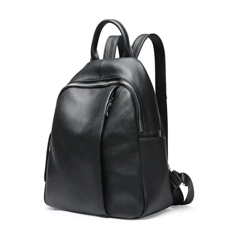Genuine Leather Backpack for Women – Durable Cowhide Travel Bag 2025 Trend