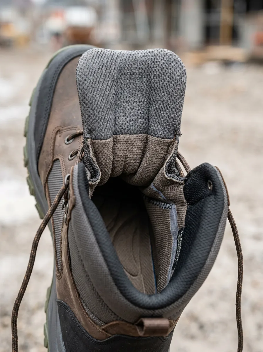 Tactical Leather-Look Construction Men's Waterproof Work Boots
