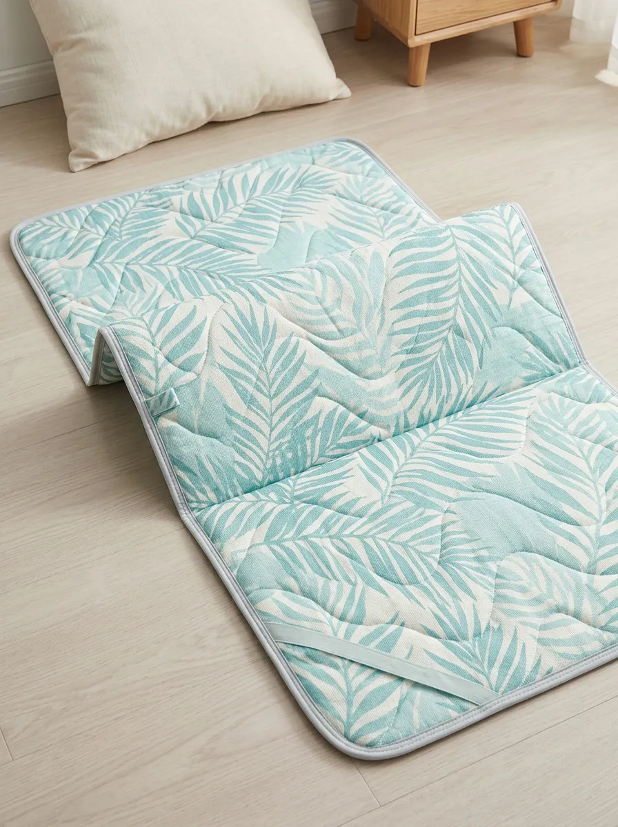 Tropical Leaf Print Cooling Mat