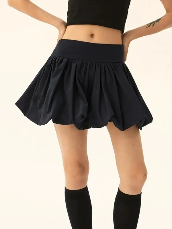 Smart Cotton Blend Pocket Detail Skirt