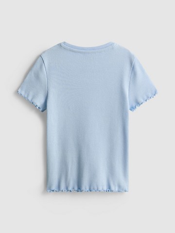 1.5-8yrs | Ribbed Lettuce Trim T-Shirt detail 1
