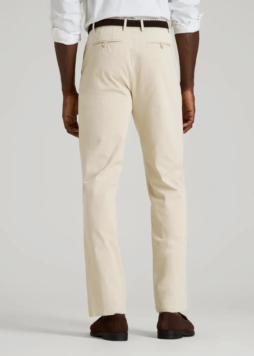 Men's Refined Straight Leg Chino Cotton Pants