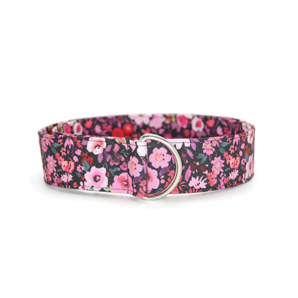 Blossom Floral D-Ring Cotton Belt