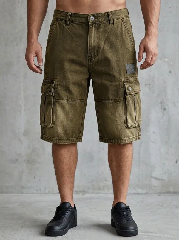 Utility Cargo Washed Men's Cargo Shorts