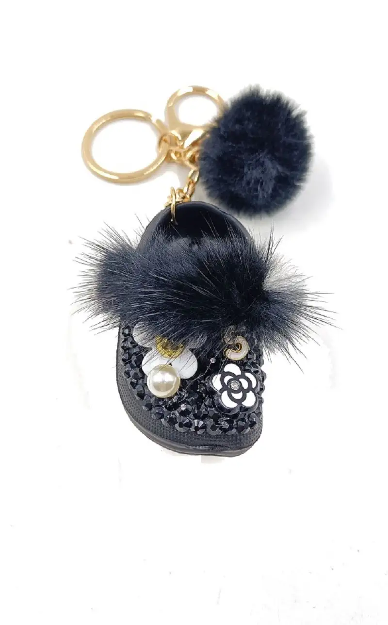 Elegant Shoe Charm Keychain