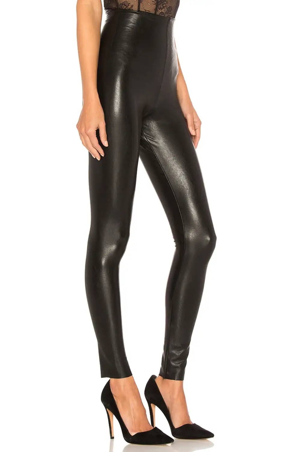 Women's Faux Leather High Waist Leggings