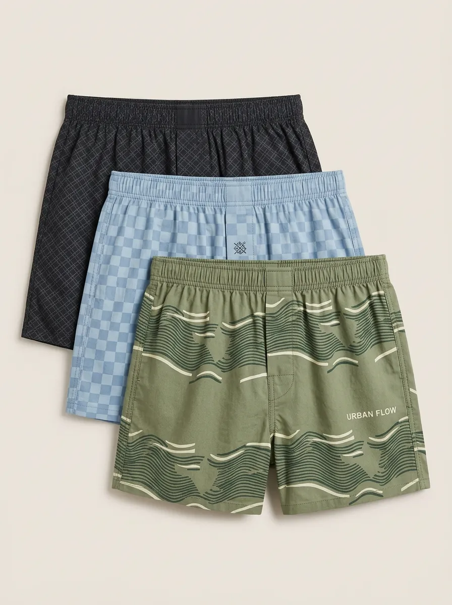 Plaid Boxer Set
