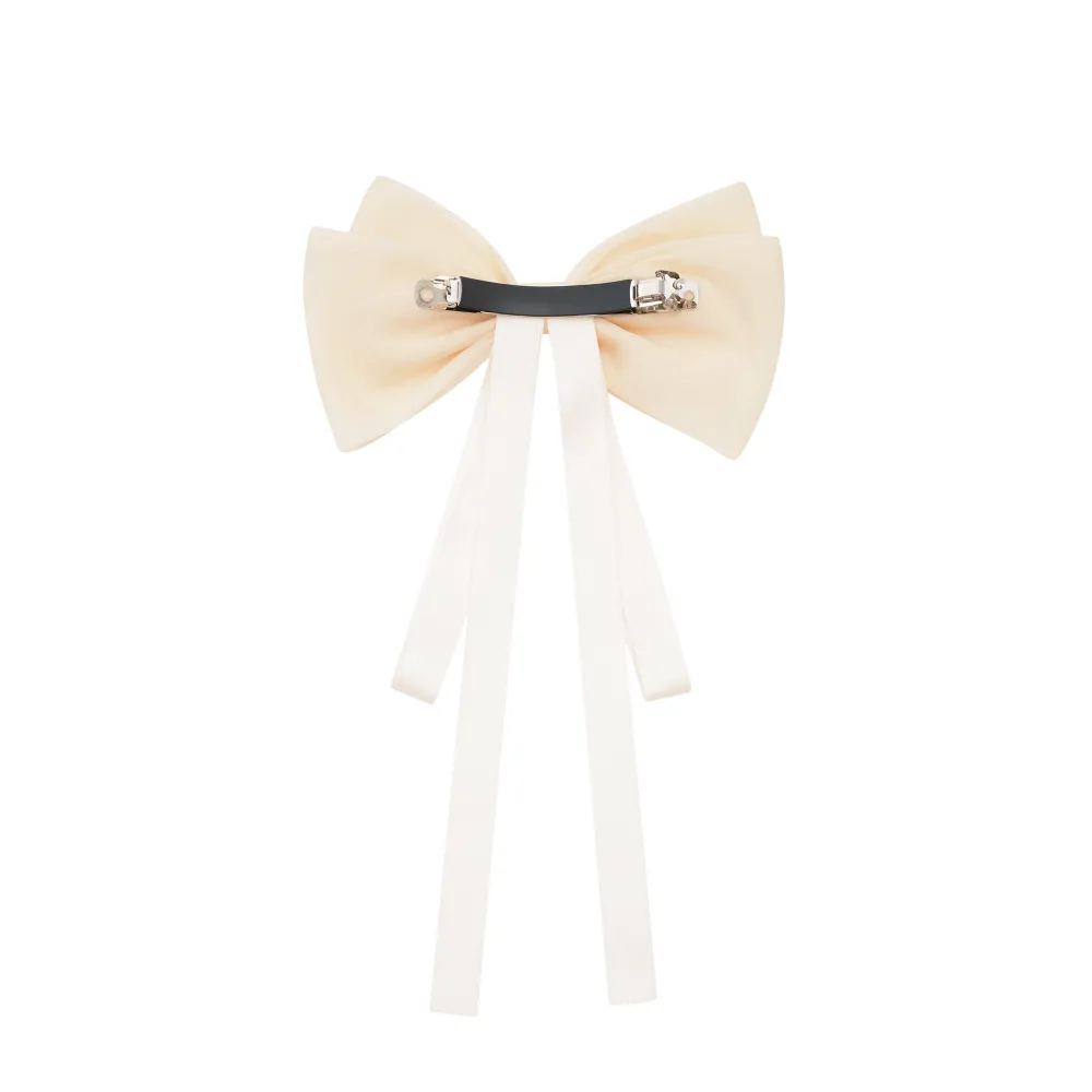 neutrals hair-bow clip