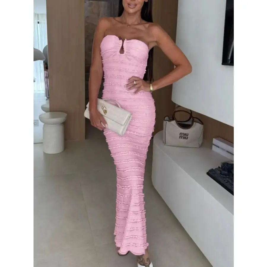 Sweetheart Neck Tube Maxi Dress
